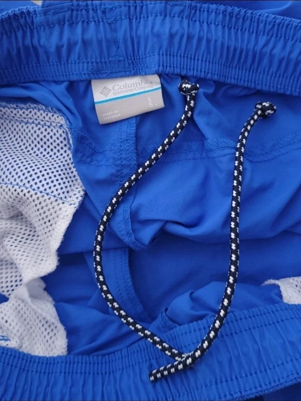 Columbia PFG Solid Blue Large Swim Board Shorts Mens Large